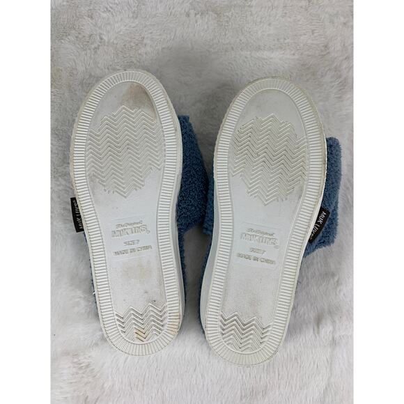 Muk Luks Women's Blue Adjustable Slide Sandals – Size 7 - Picture 10 of 10